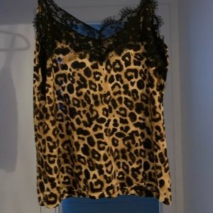 Leopard print tank top